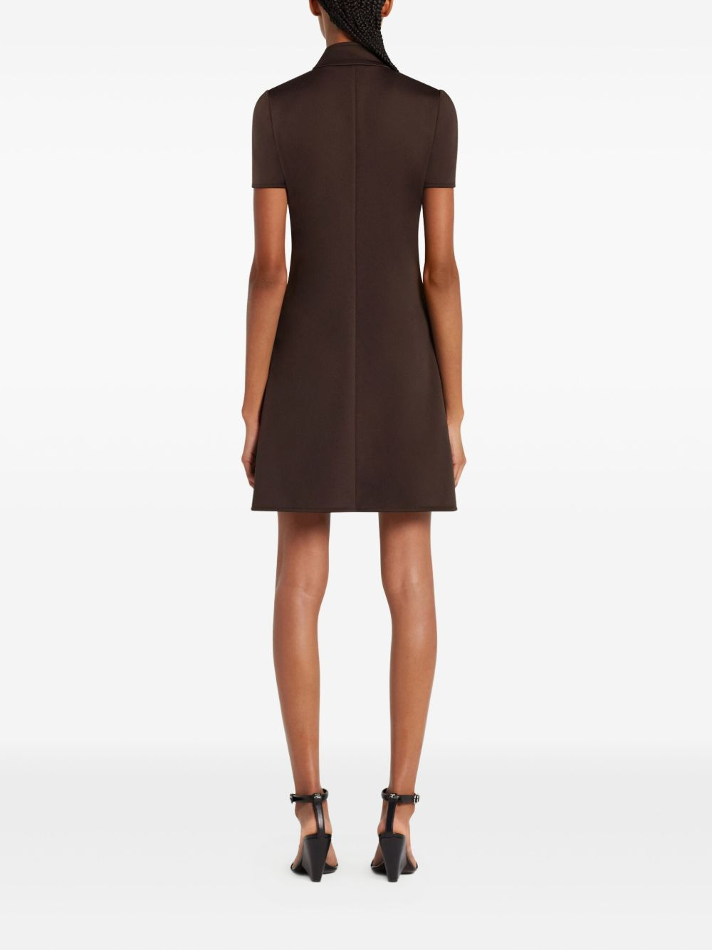zip-up short-sleeve dress - 4