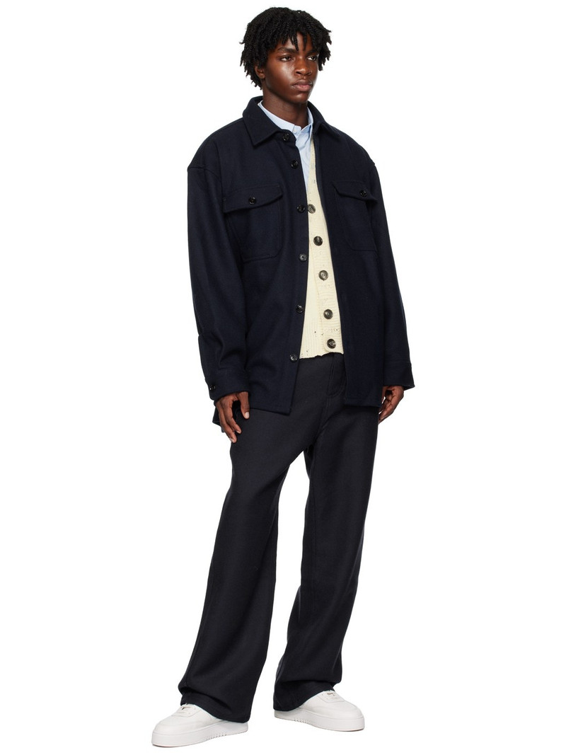 AMI Paris Navy Pocket Shirt outlook