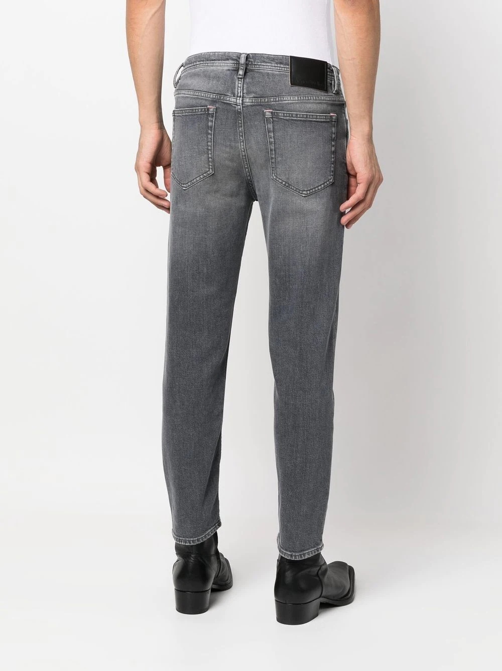 faded slim-fit jeans - 4