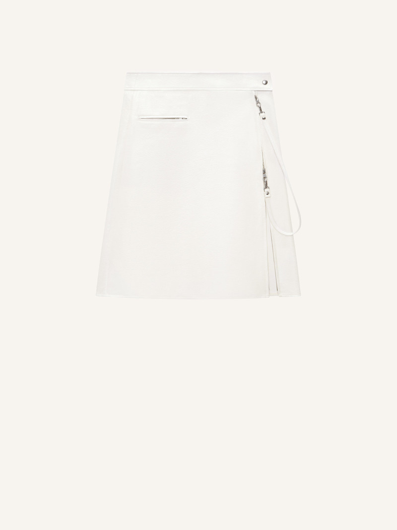 ZIPPED VINYL SKIRT 1