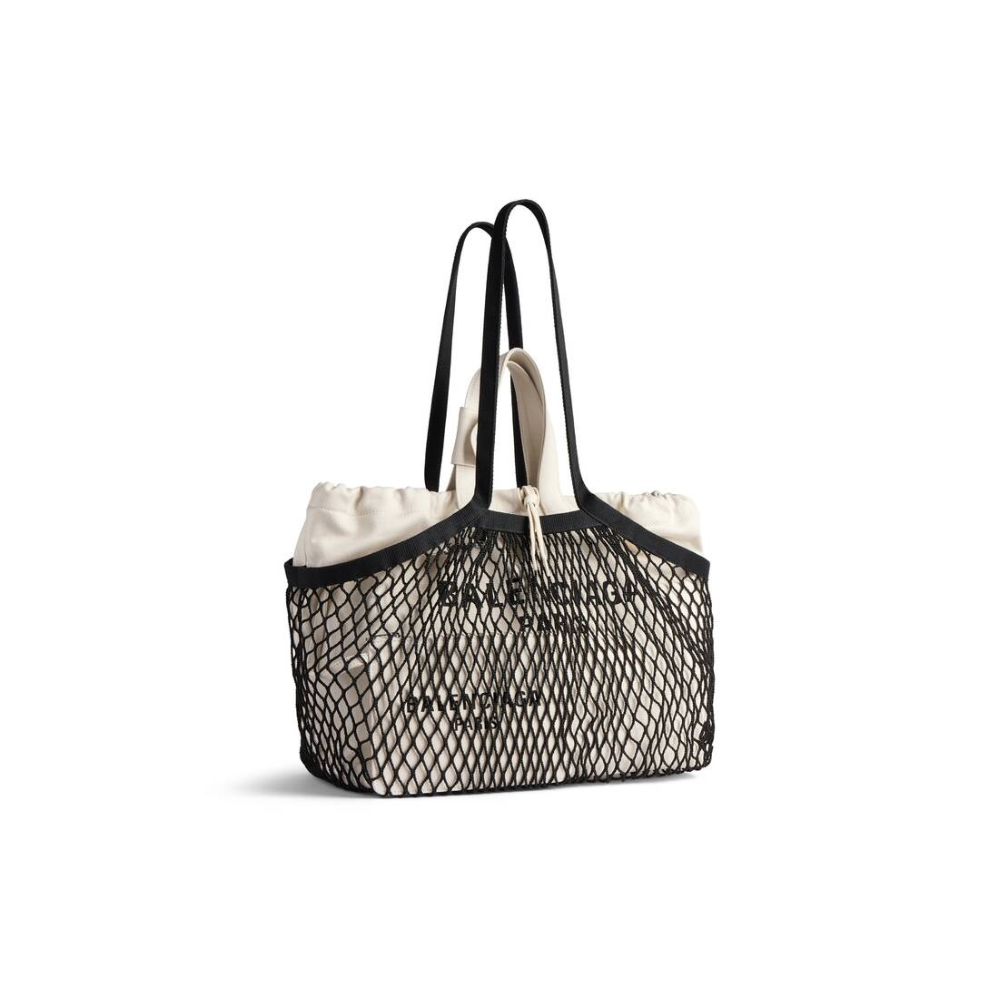 トートバッグ BALENCIAGA TWO-TONE CANVAS AND MESH MEDIUM 24/7 SHOPPING BAG BALENCIAGA Two-tone canvas and mesh medium 24/7 shopping bag