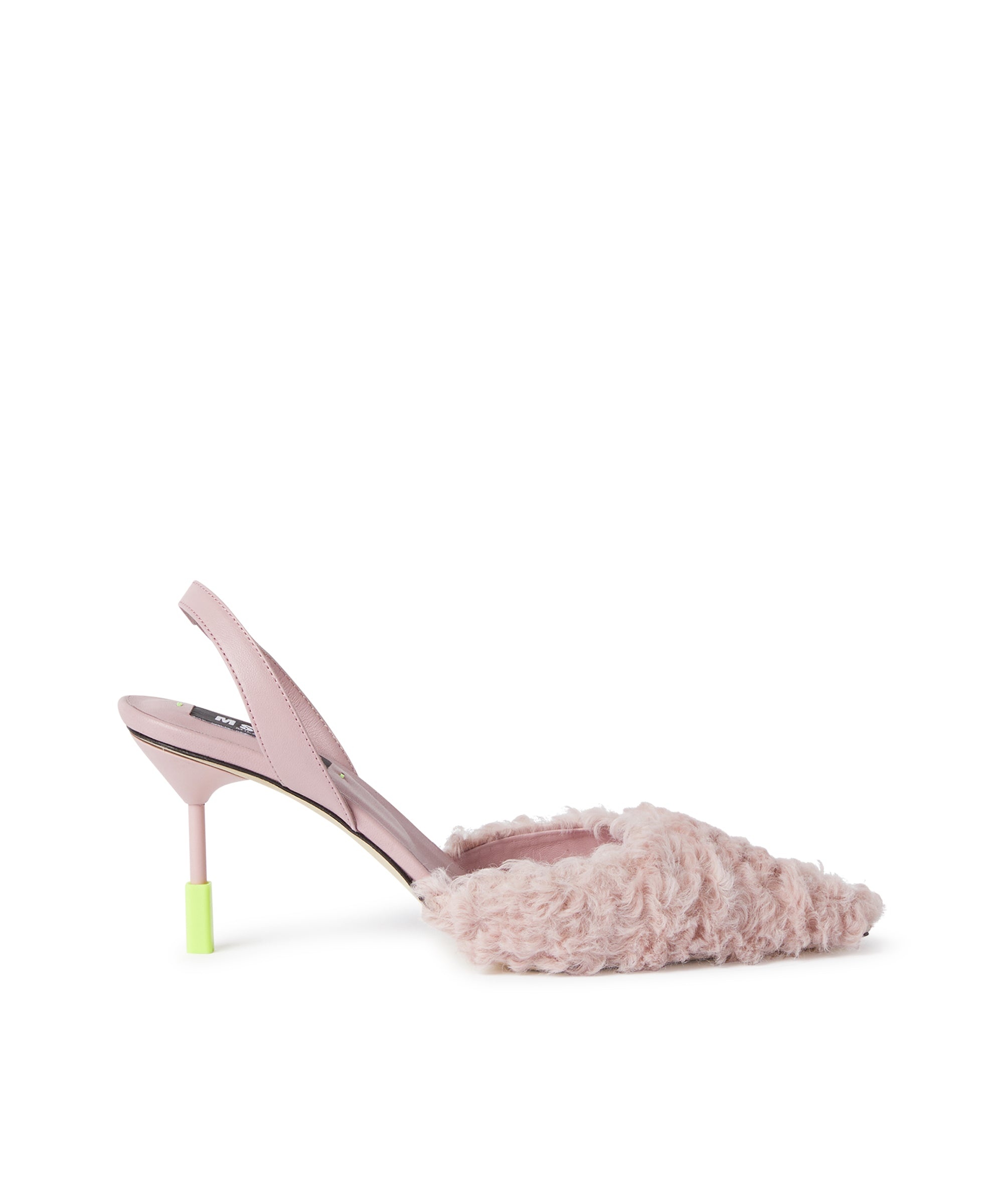 Faux fur slingbacks - 1