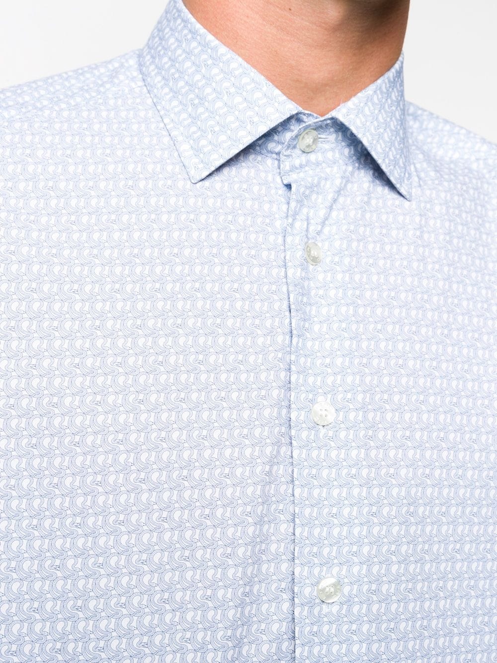 snake-monogram shirt - 5