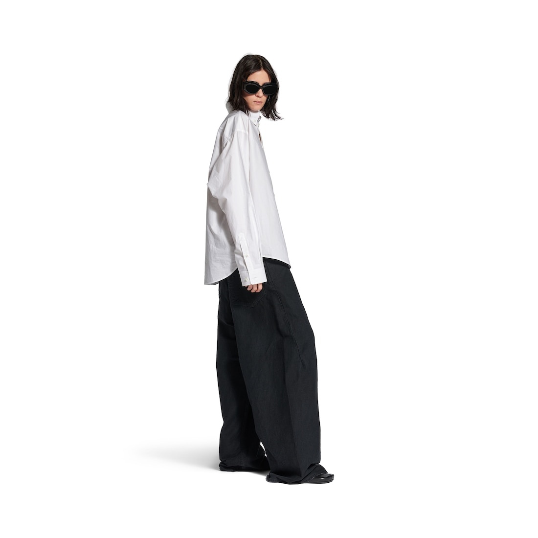 Women's Large Fit Shirt in White - 3