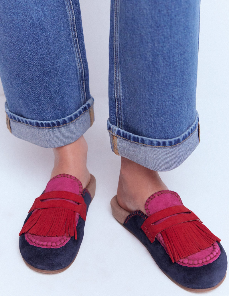 BODEN Etta Ghillie Mule Clogs-Colourblock outlook