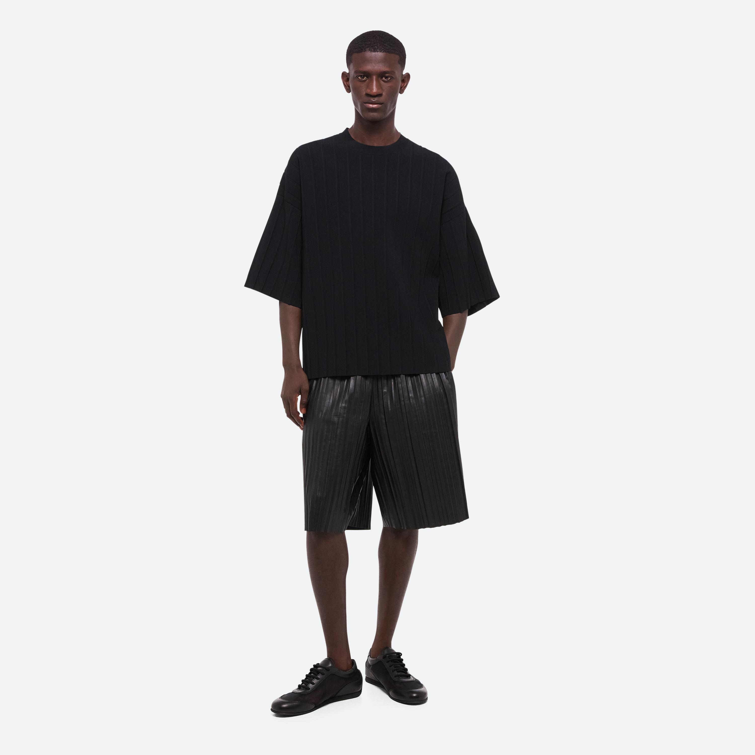 OVERSIZED PLEATED TEE - 2