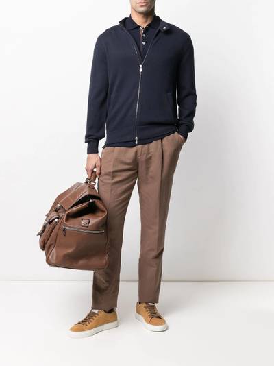 Brunello Cucinelli slim-fit zipped cardigan outlook