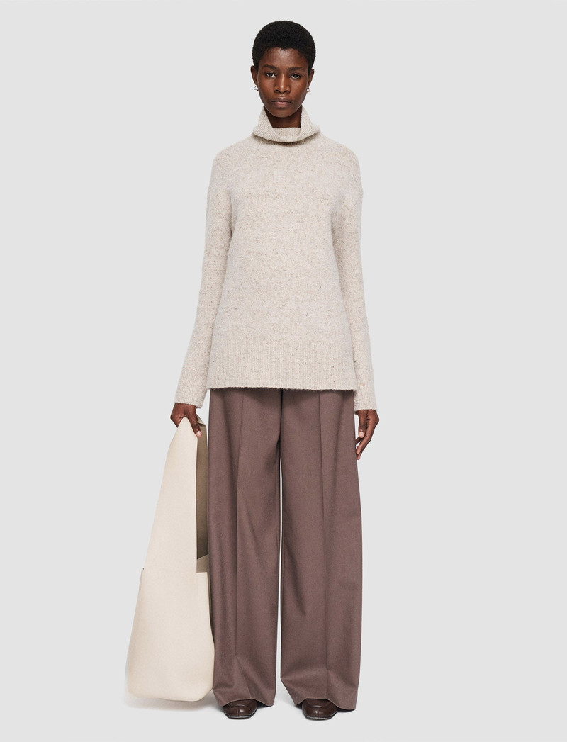 JOSEPH Alpaca Tweed Knit High Neck Jumper outlook