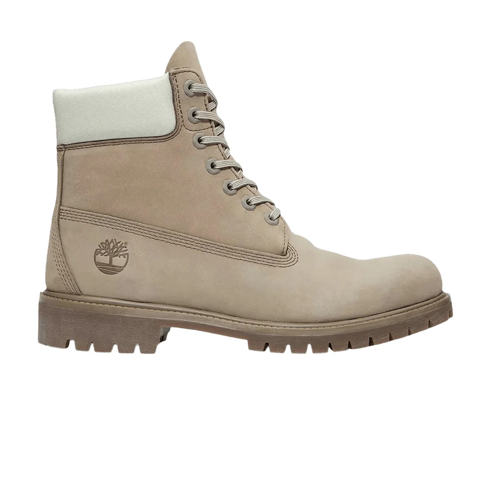 Timberland 6 Inch Premium Waterproof Boot 'Grey Nubuck Light Green' - 1