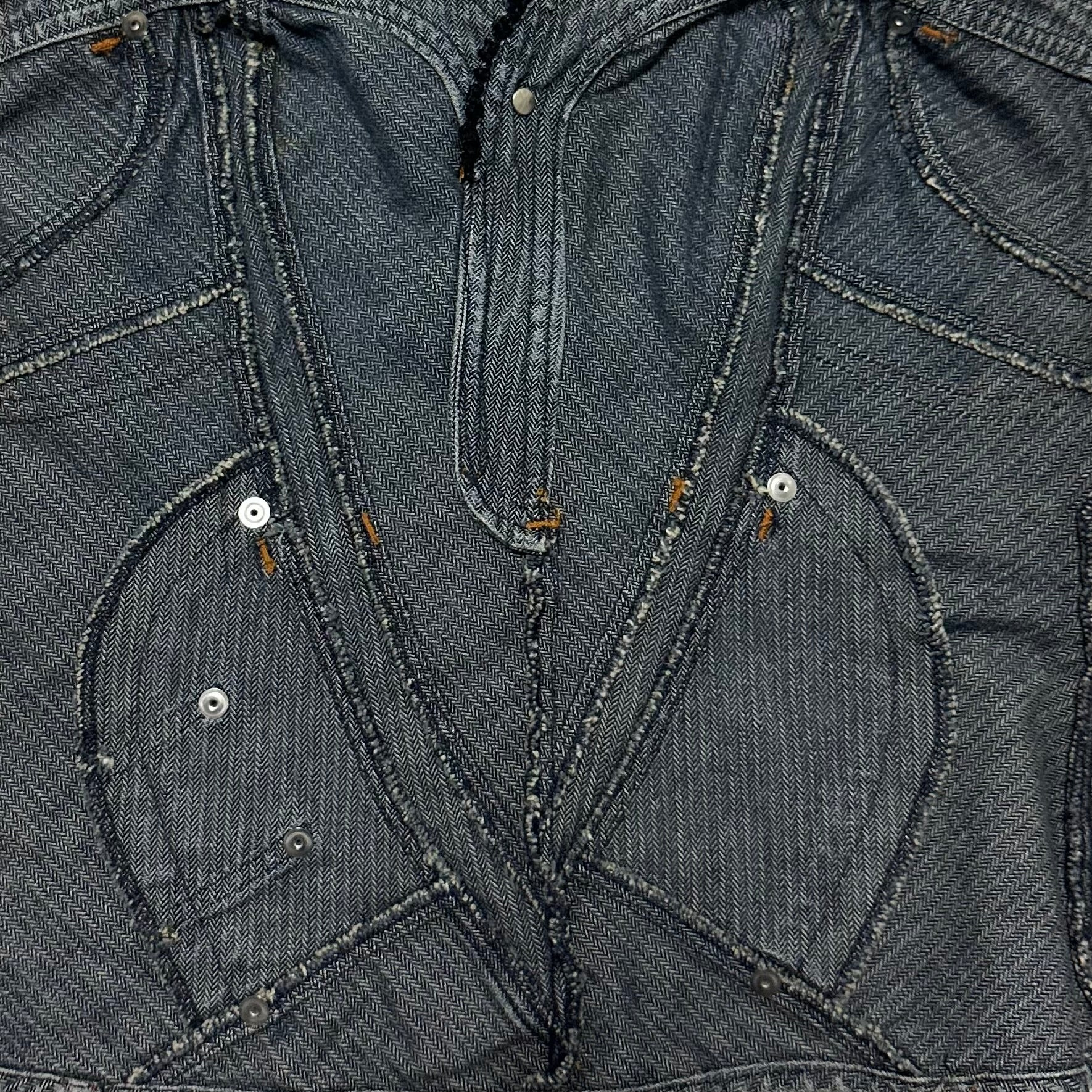 D&G - D&G Spring Summer 2004 Patchwork Denim Bustier - 5