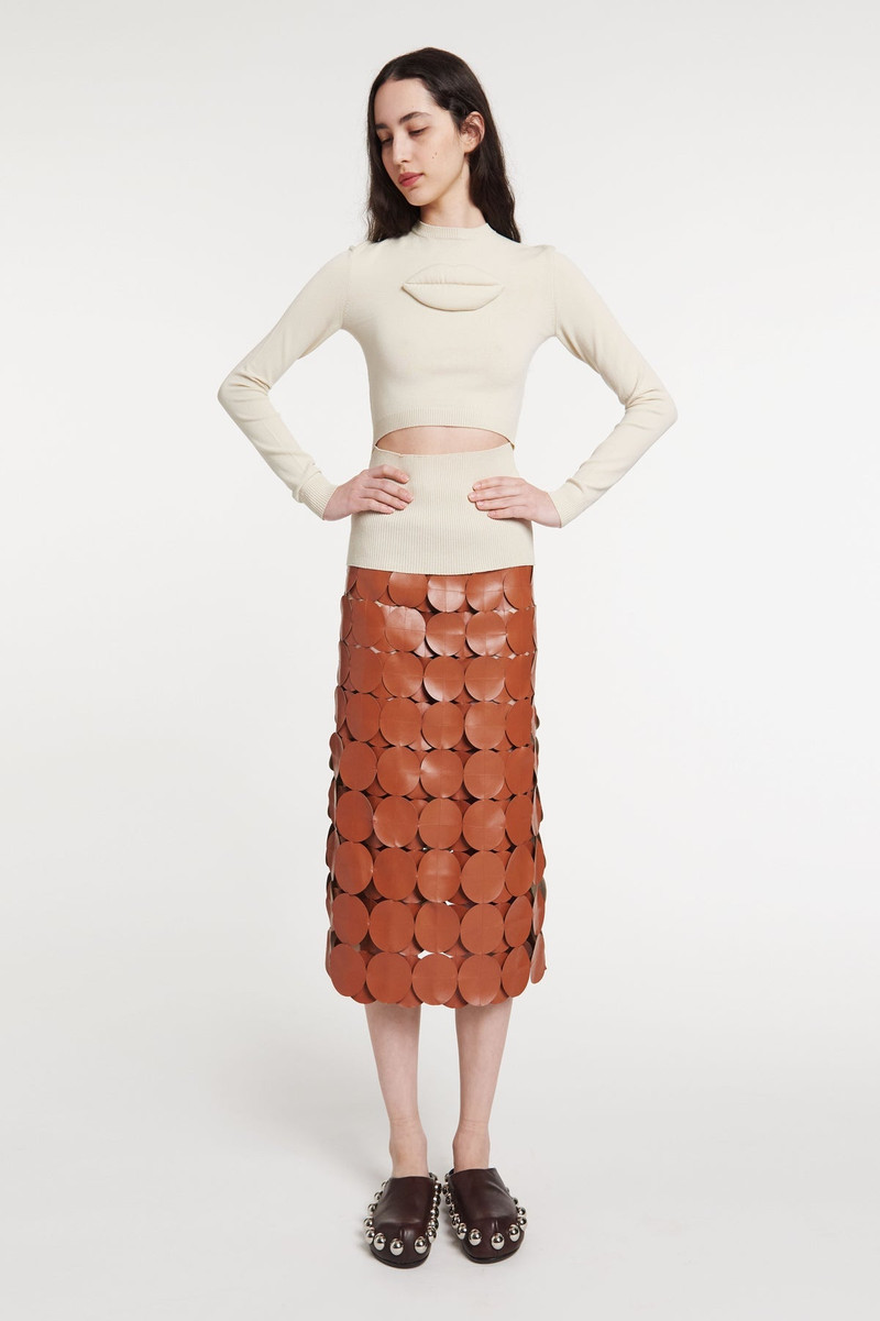 A.W.A.K.E. MODE MULTI CIRCLE DOUBLE LAYERED SKIRT BRICK outlook