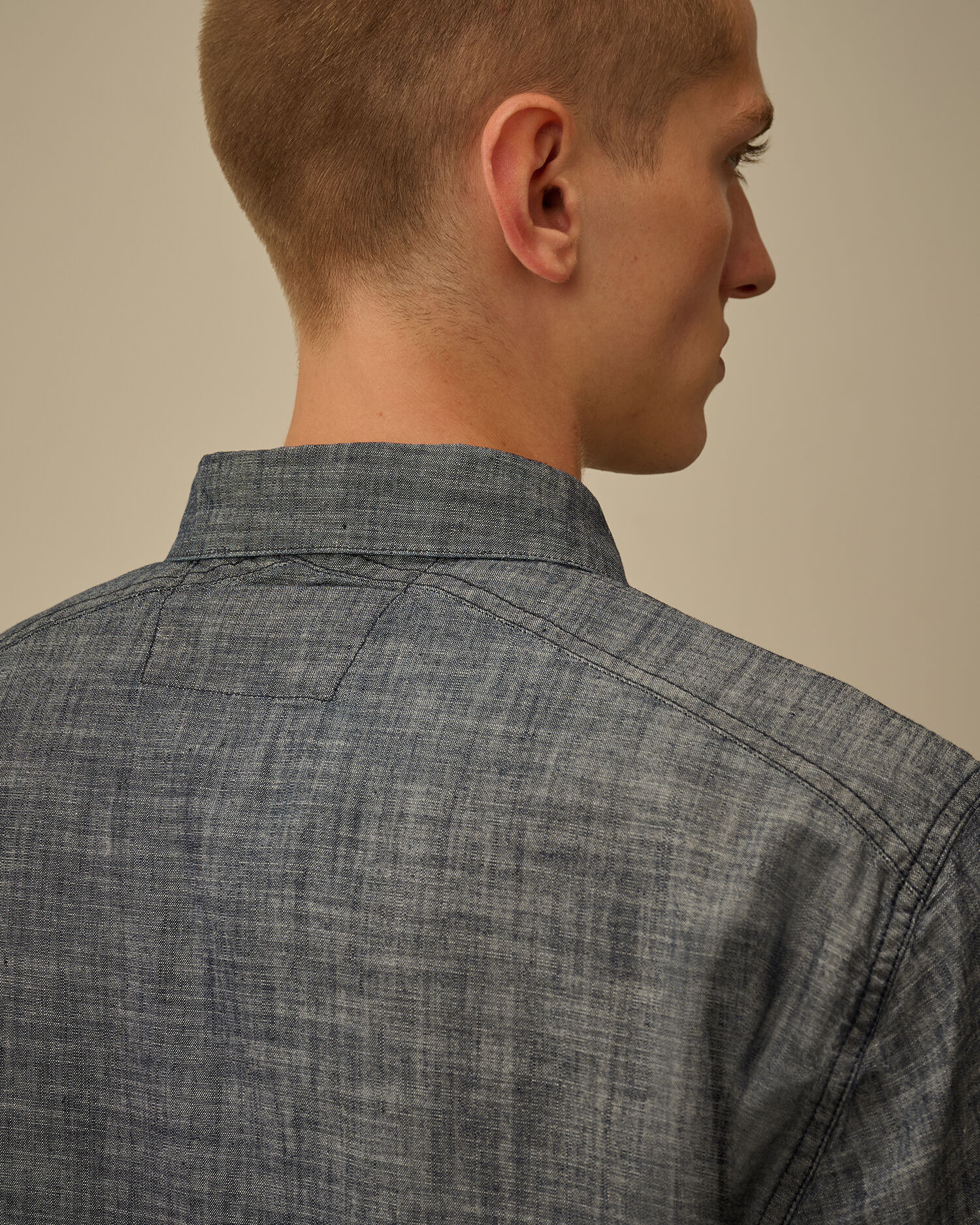 Chambray Longsleeve Button Shirt - 6
