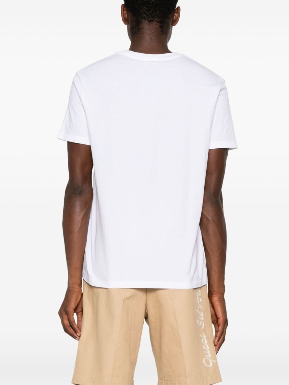 Pegaso-embroidered cotton T-shirt - 4