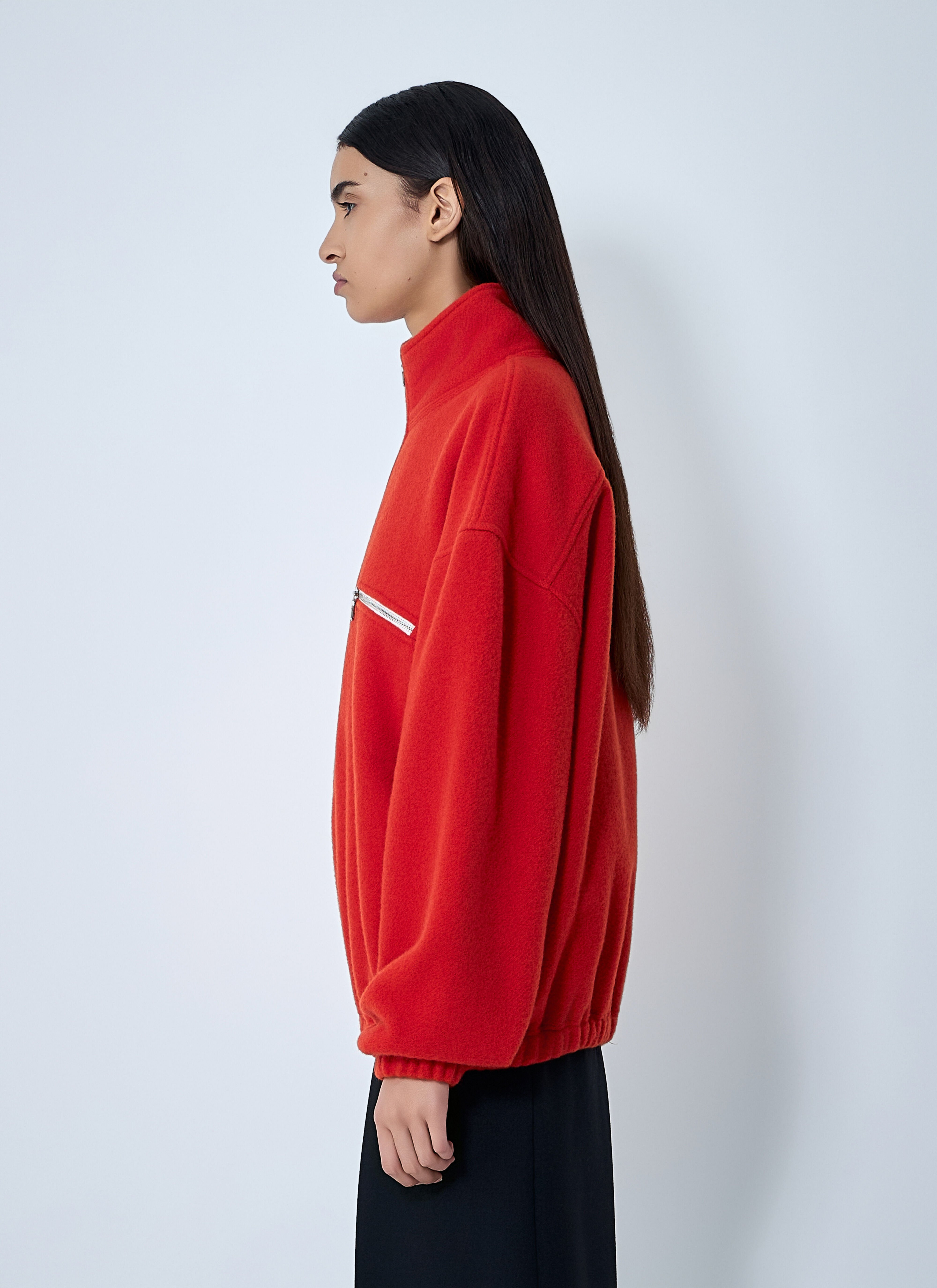 Zip-Up Fleece Sweatshirt - 3