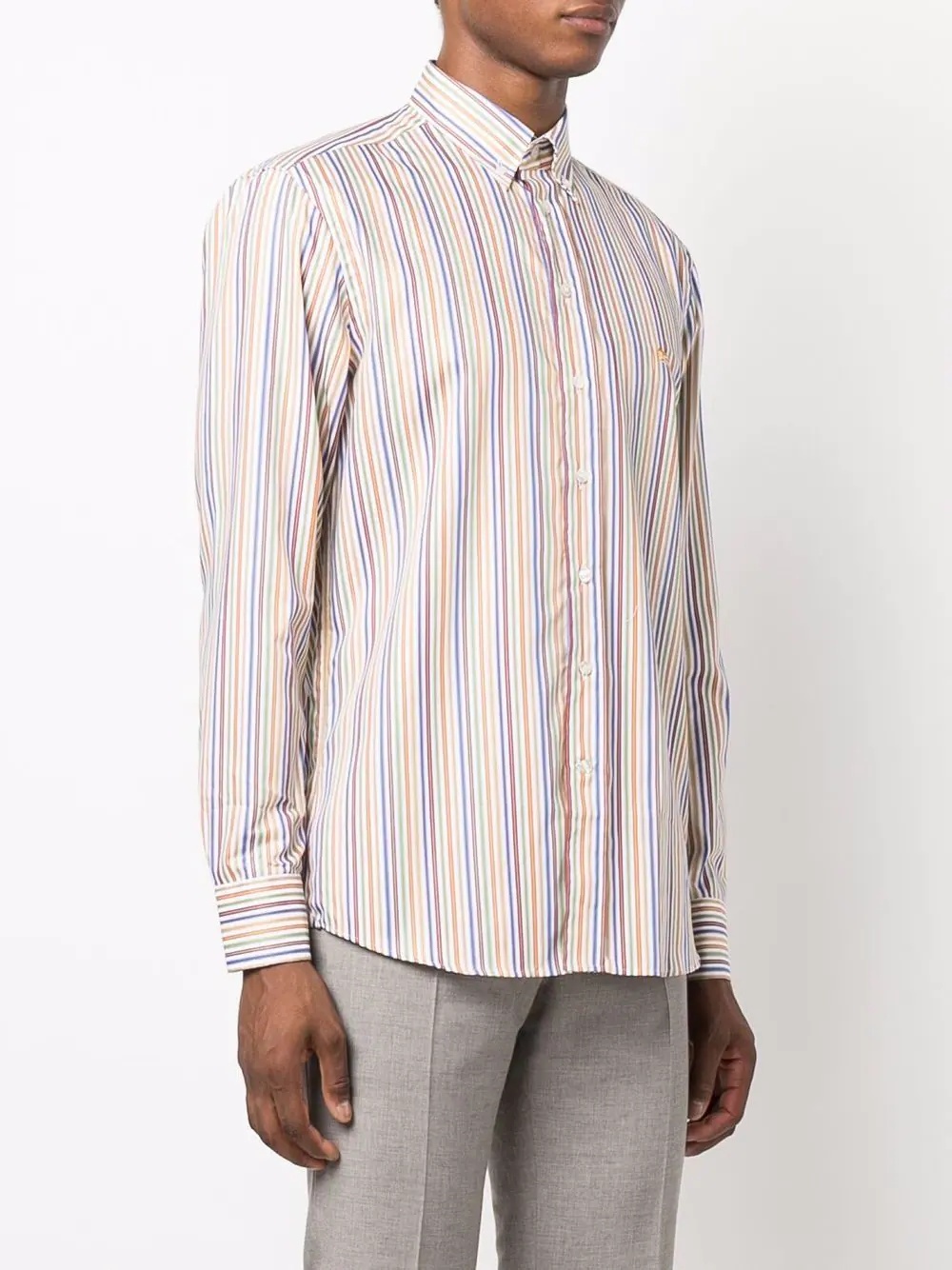 striped long-sleeve shirt - 3