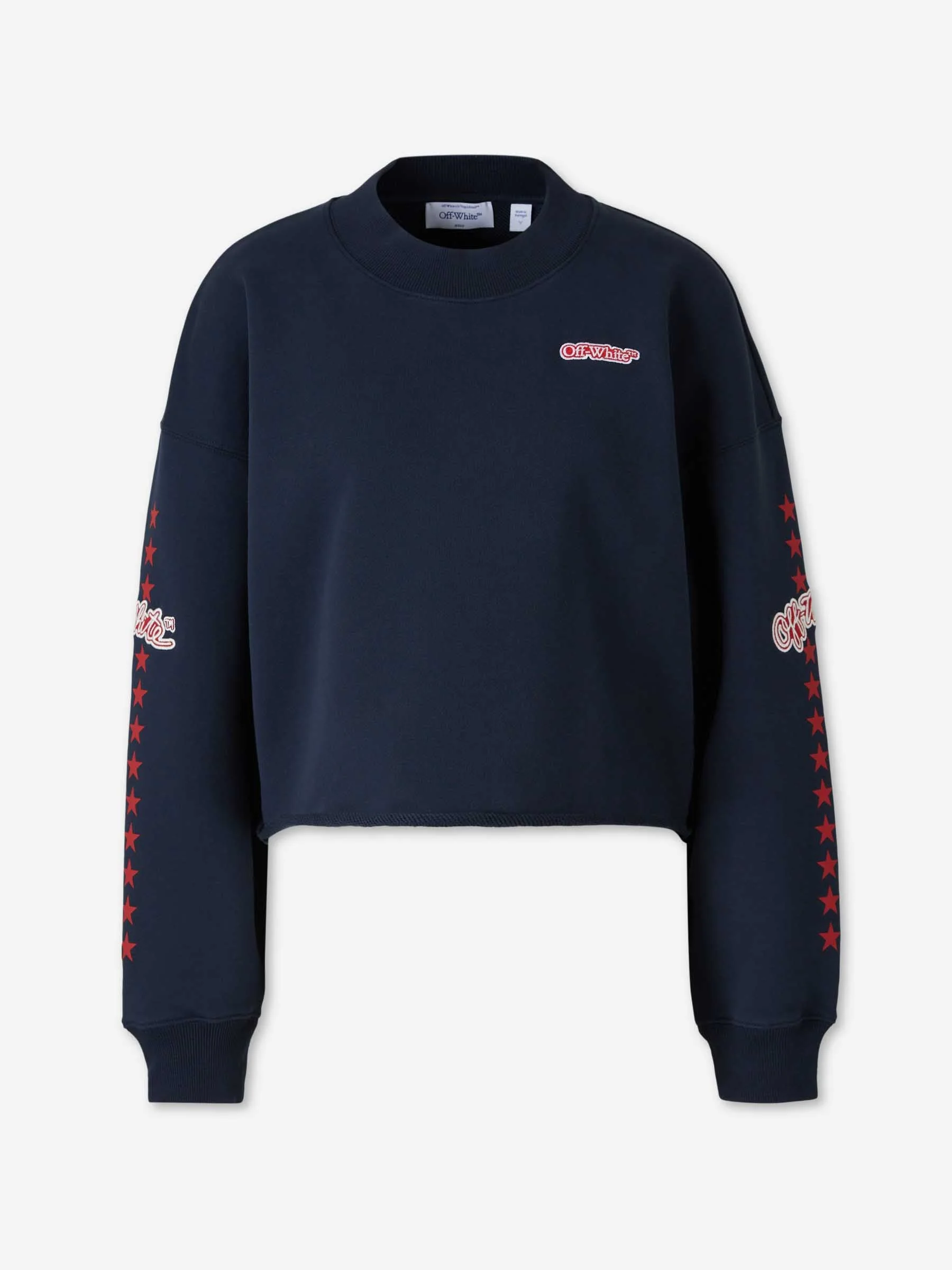 STAR CROPPED SWEATSHIRT - 1
