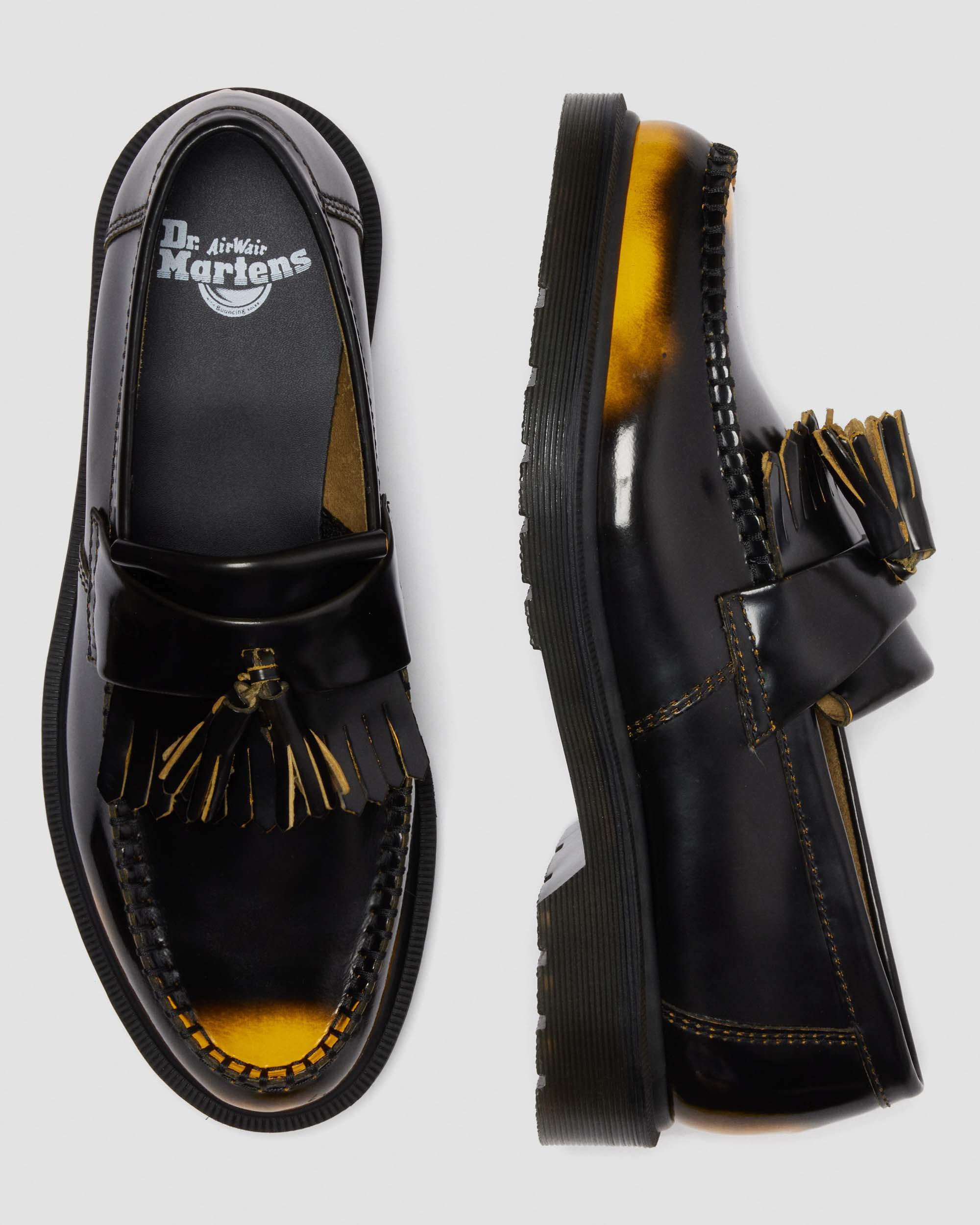 Adrian Arcadia Rub Off Leather Tassel Loafers - 2