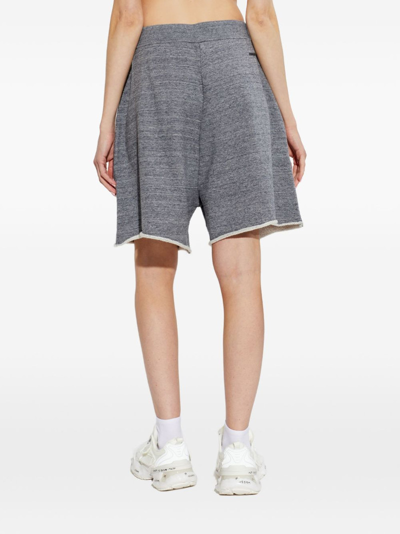 appliqué frayed shorts 4