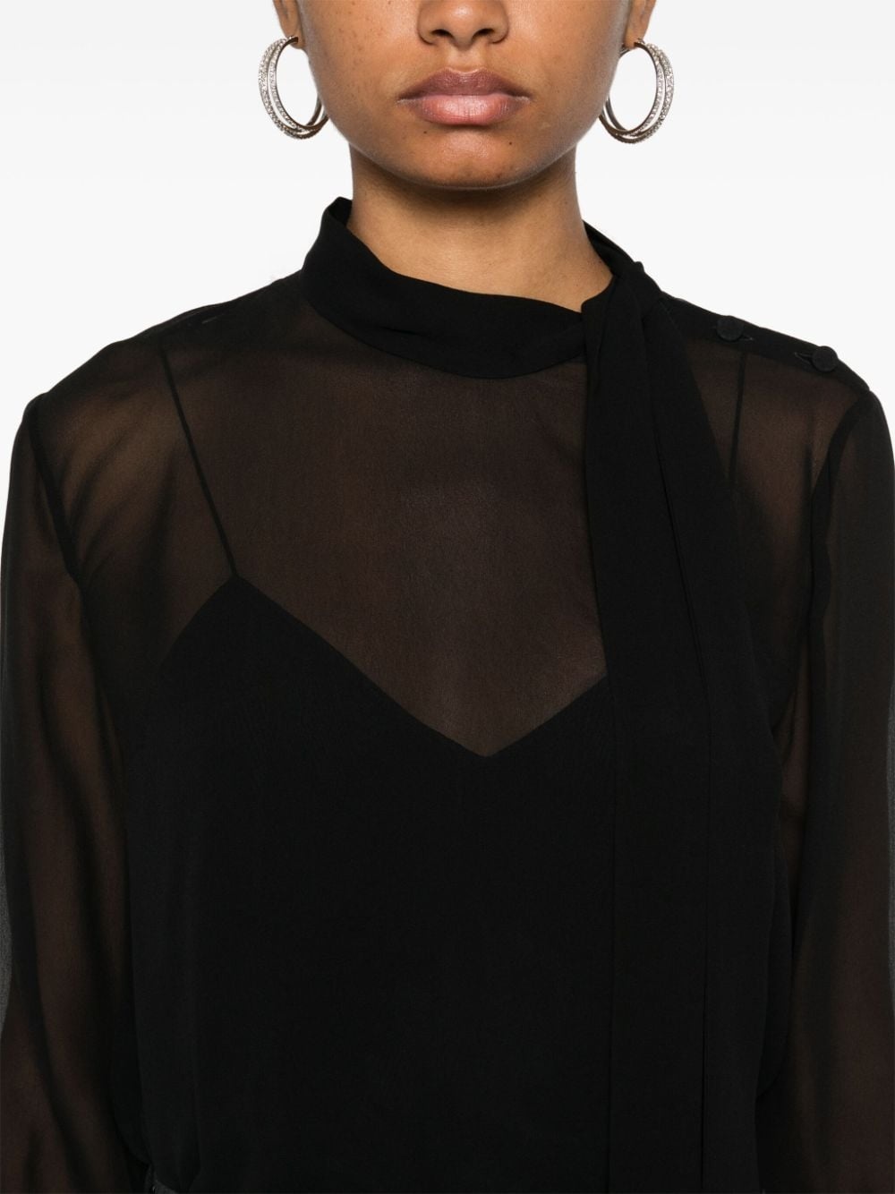 silk blouse - 5