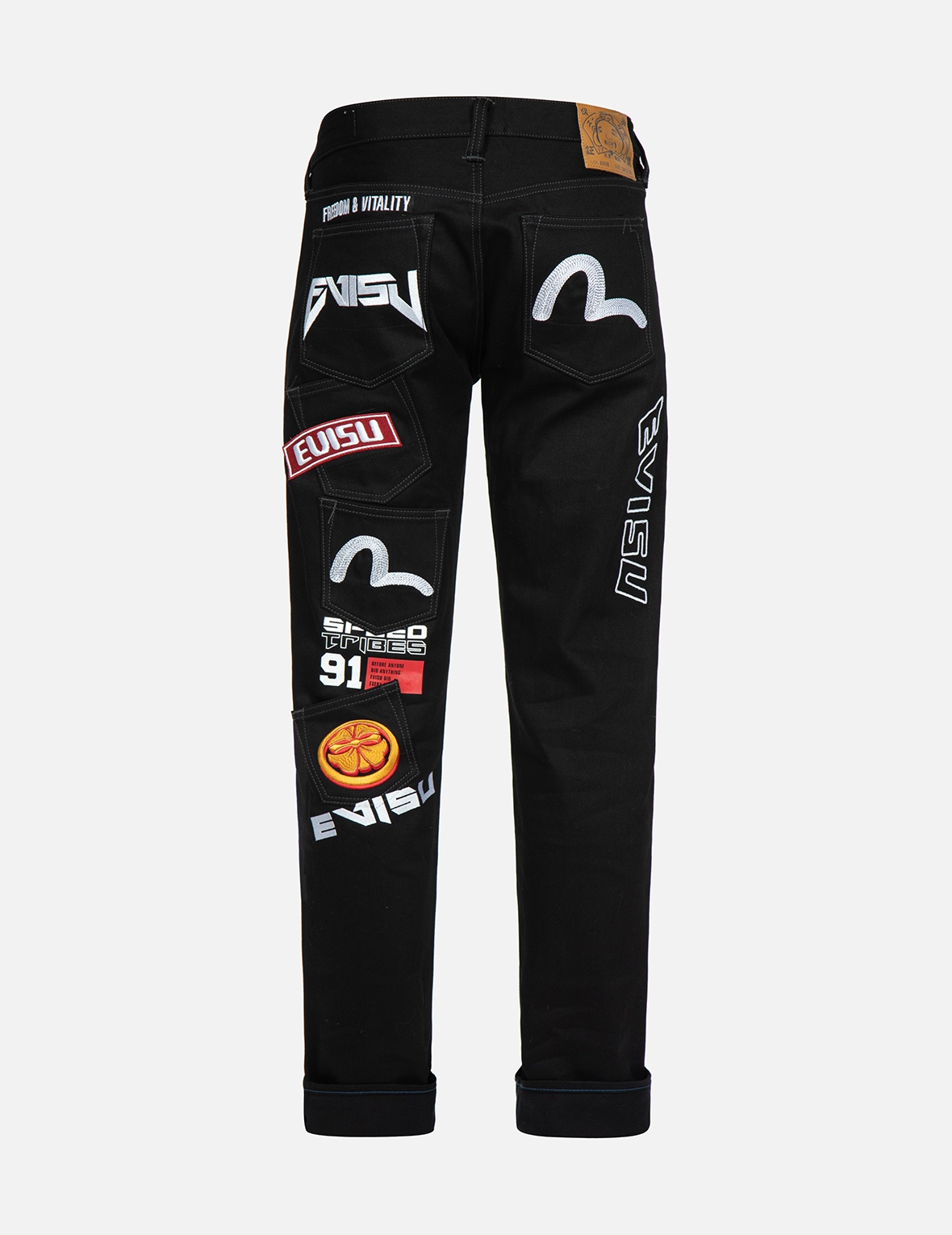 MULTI-LOGO EMBROIDERY SLIM-FIT JEANS #2010 - 2
