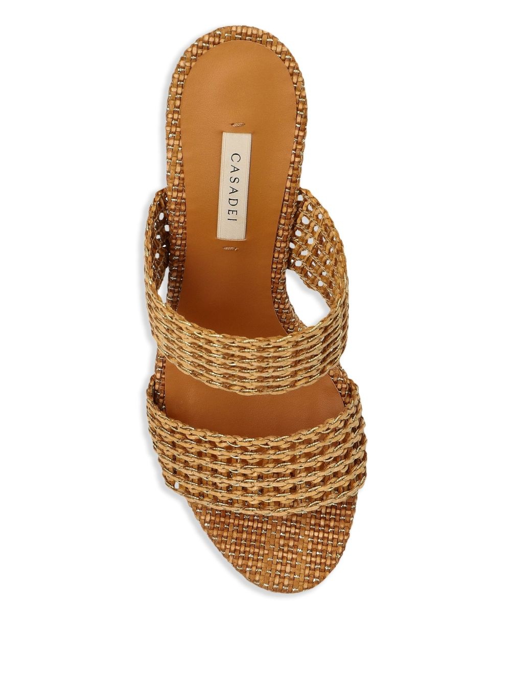 120mm woven-platform sandals - 4
