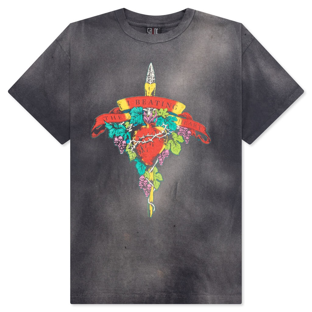 SAINT MICHAEL X LAST MAN BEATING S/S TEE - BLACK - 1