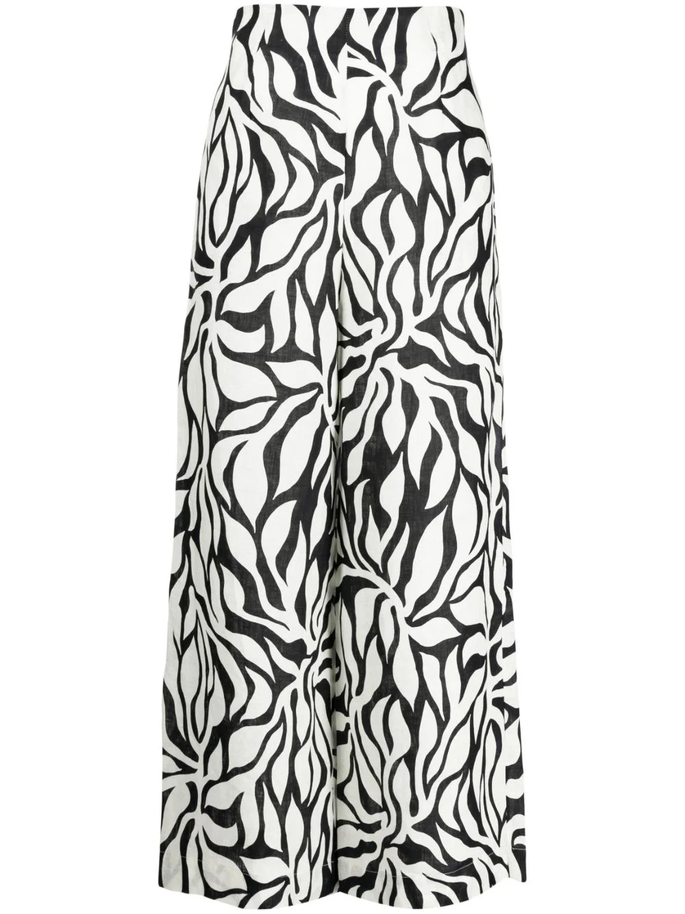 botanical-print palazzo pants - 1
