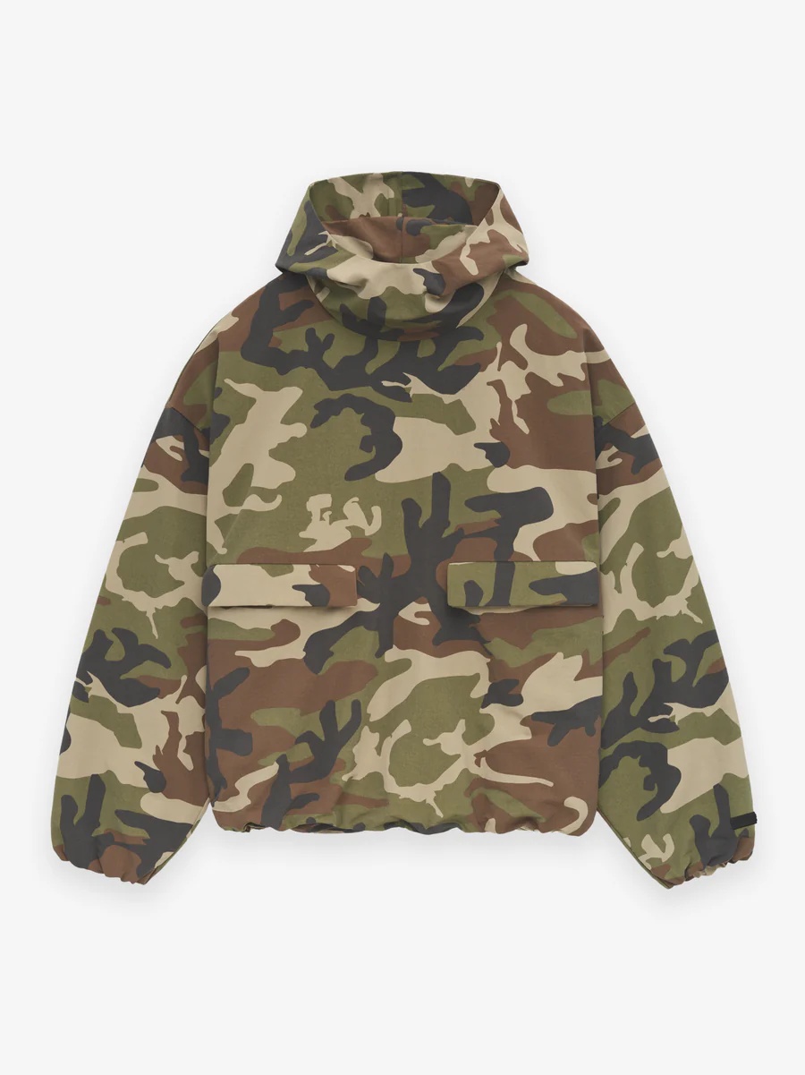 Military Nylon Hooded Anorak - 1