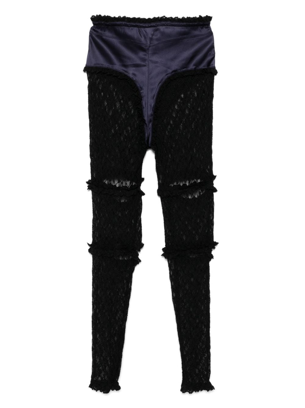 laced skinny trousers - 2