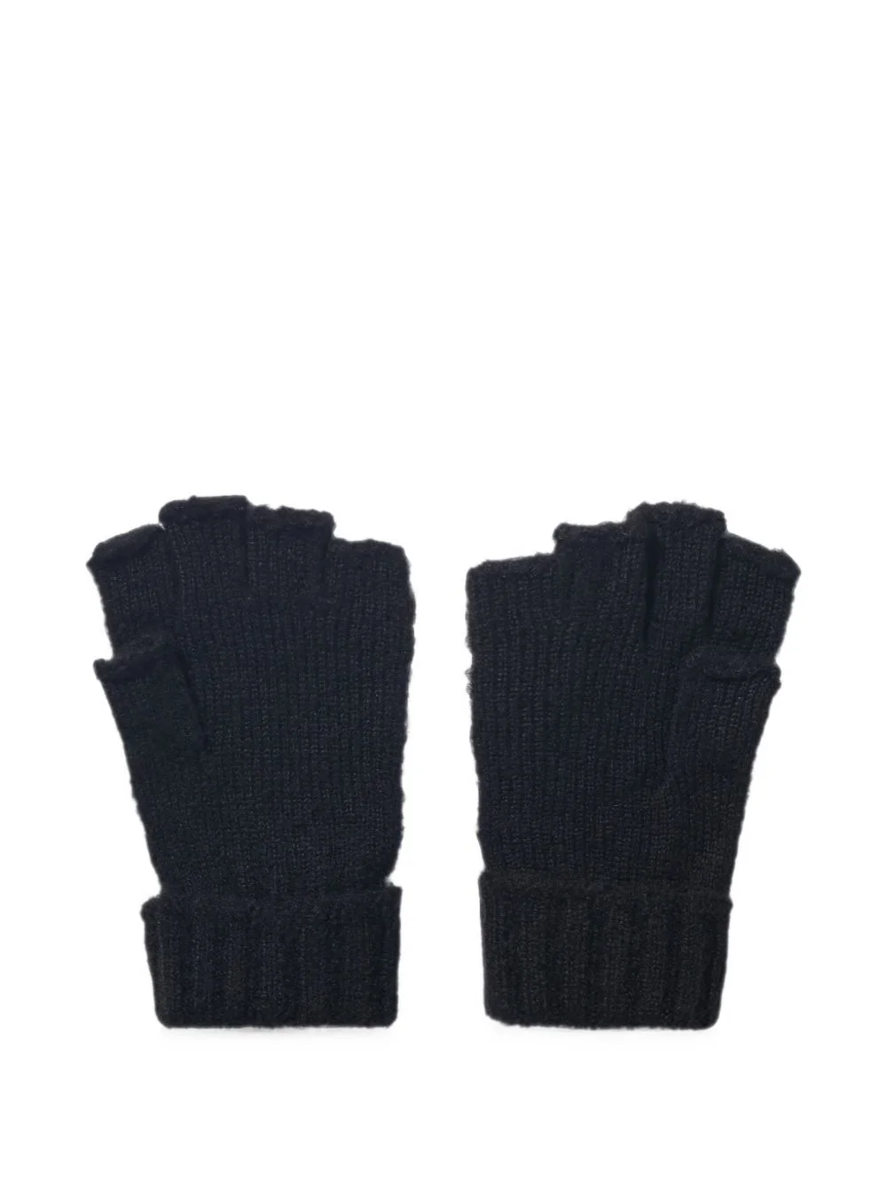 knitted fingerless gloves - 1