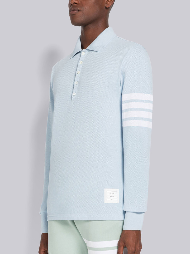 Thom Browne Classic Pique Hector Bunny 4-Bar Long Sleeve Polo outlook