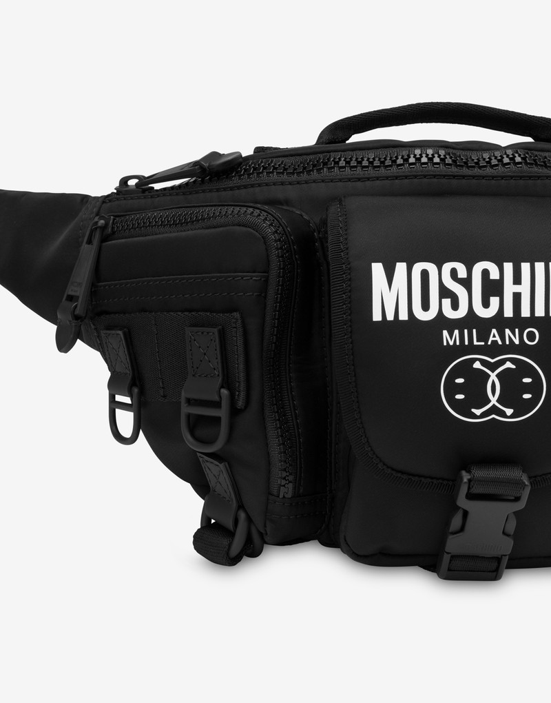 DOUBLE SMILEY® LARGE NYLON BELT BAG 4