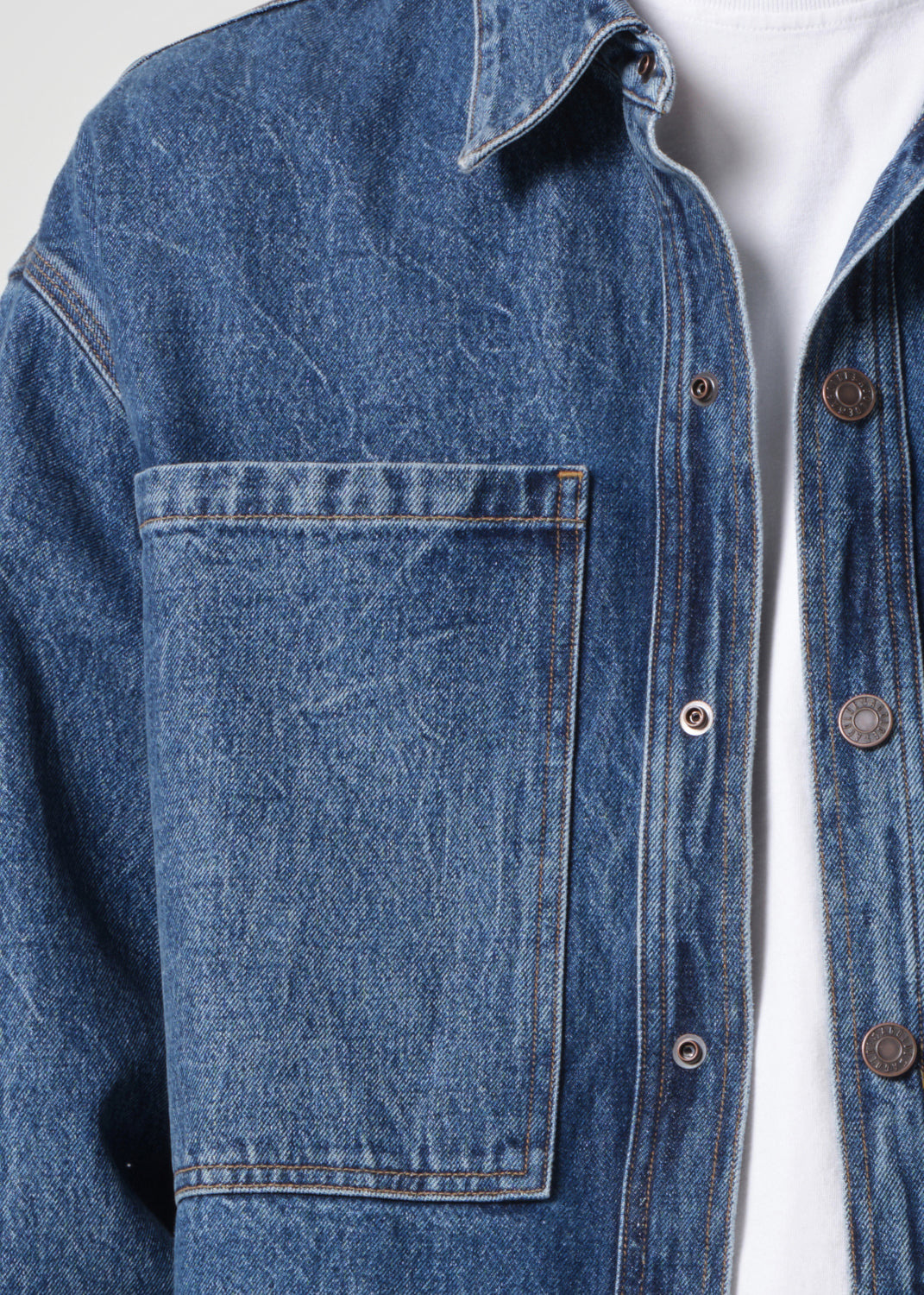 ATTICUS SHIRT IN CREASED INDIGO - 6