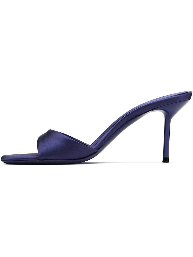 PARIS TEXAS Navy Lidia Mule 70 Heeled Sandals outlook