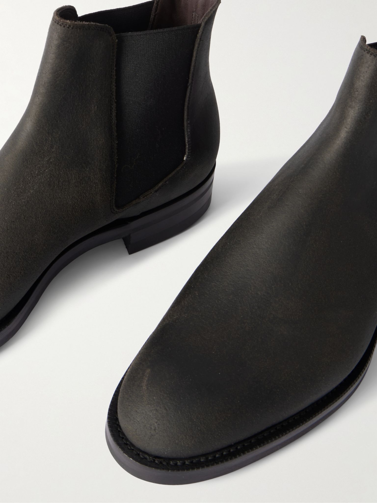 Govan Waxed-Suede Chelsea Boots Brown - 5