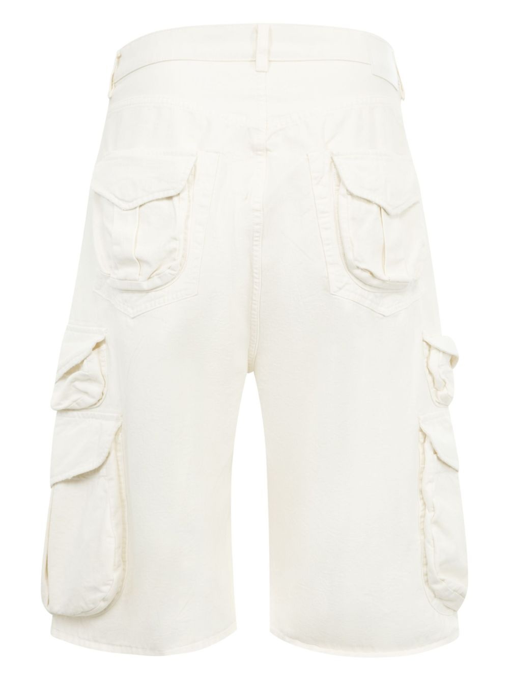 denim cargo shorts - 2