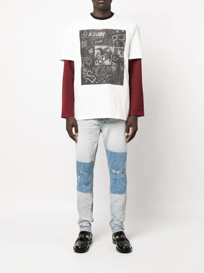 Ksubi Wolfgang 2 Tone slim tapered jeans outlook