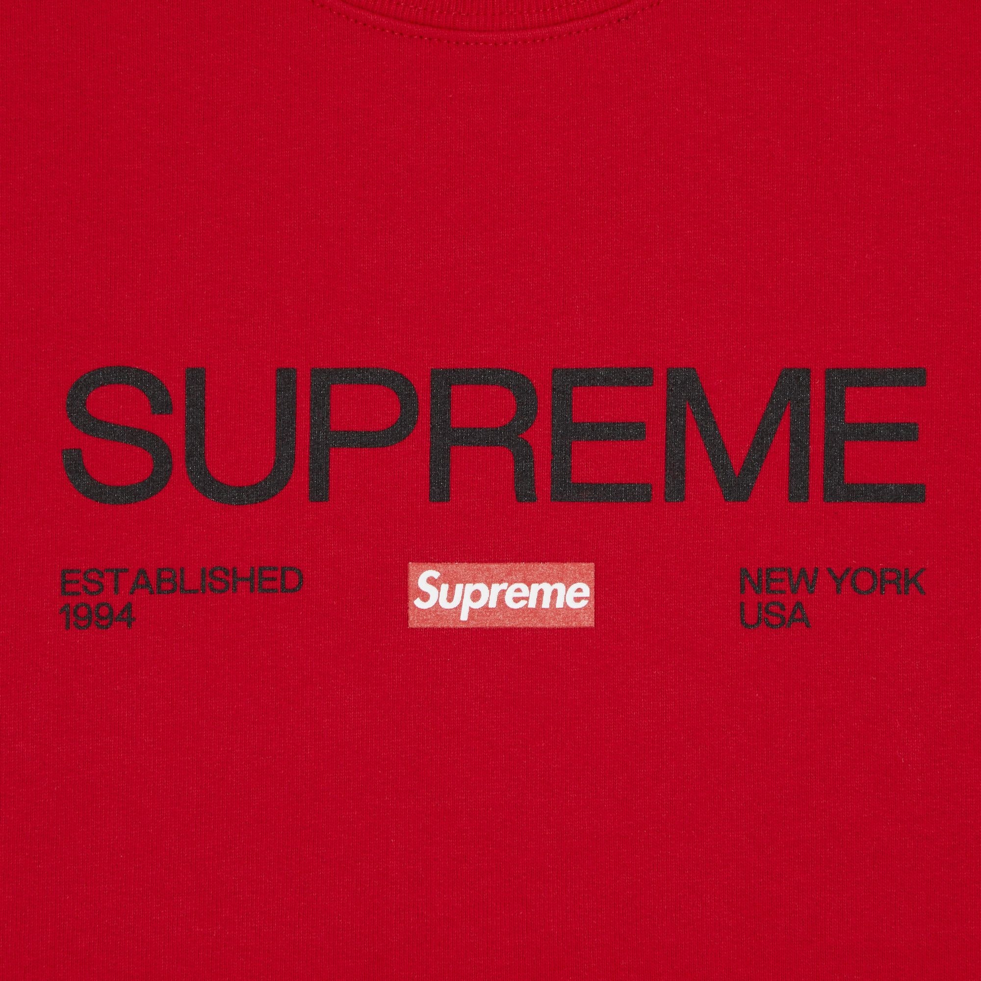 Supreme Established Crewneck 'Red' - 2