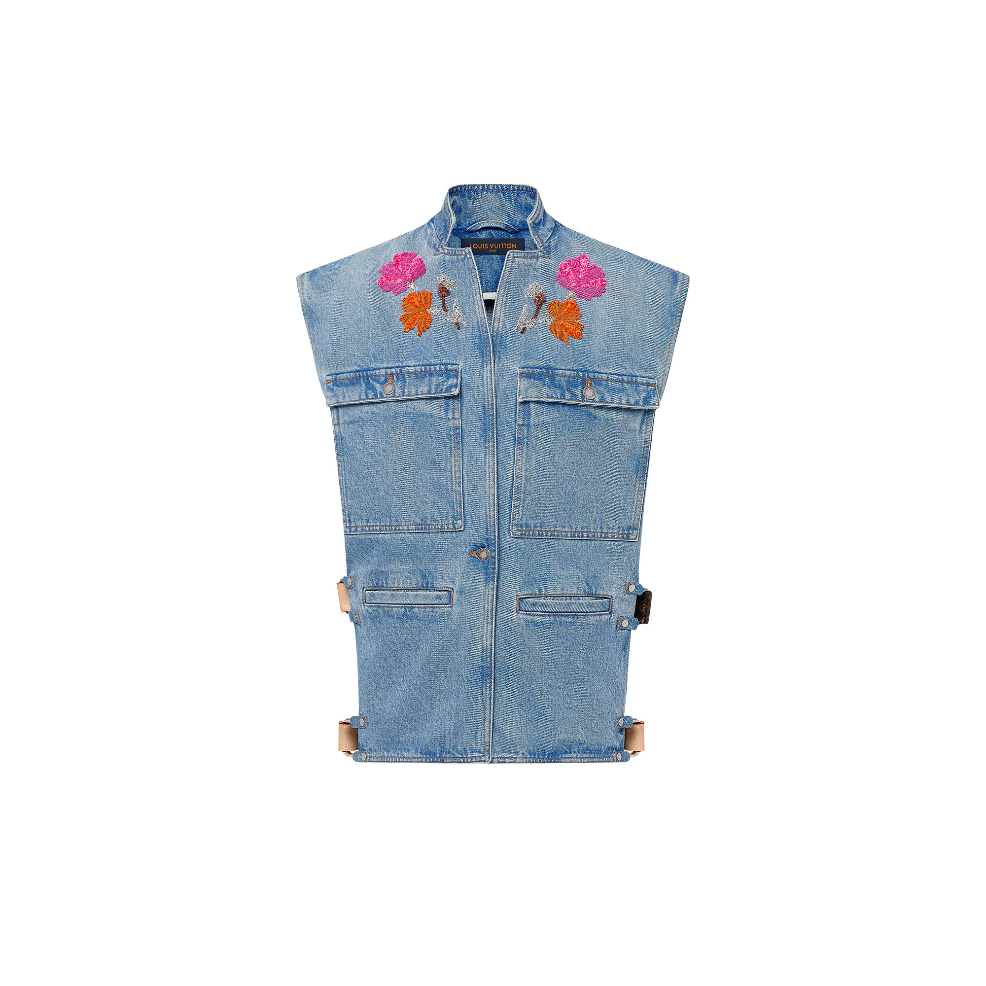 Embroidered Accent Utility Jacket - 1
