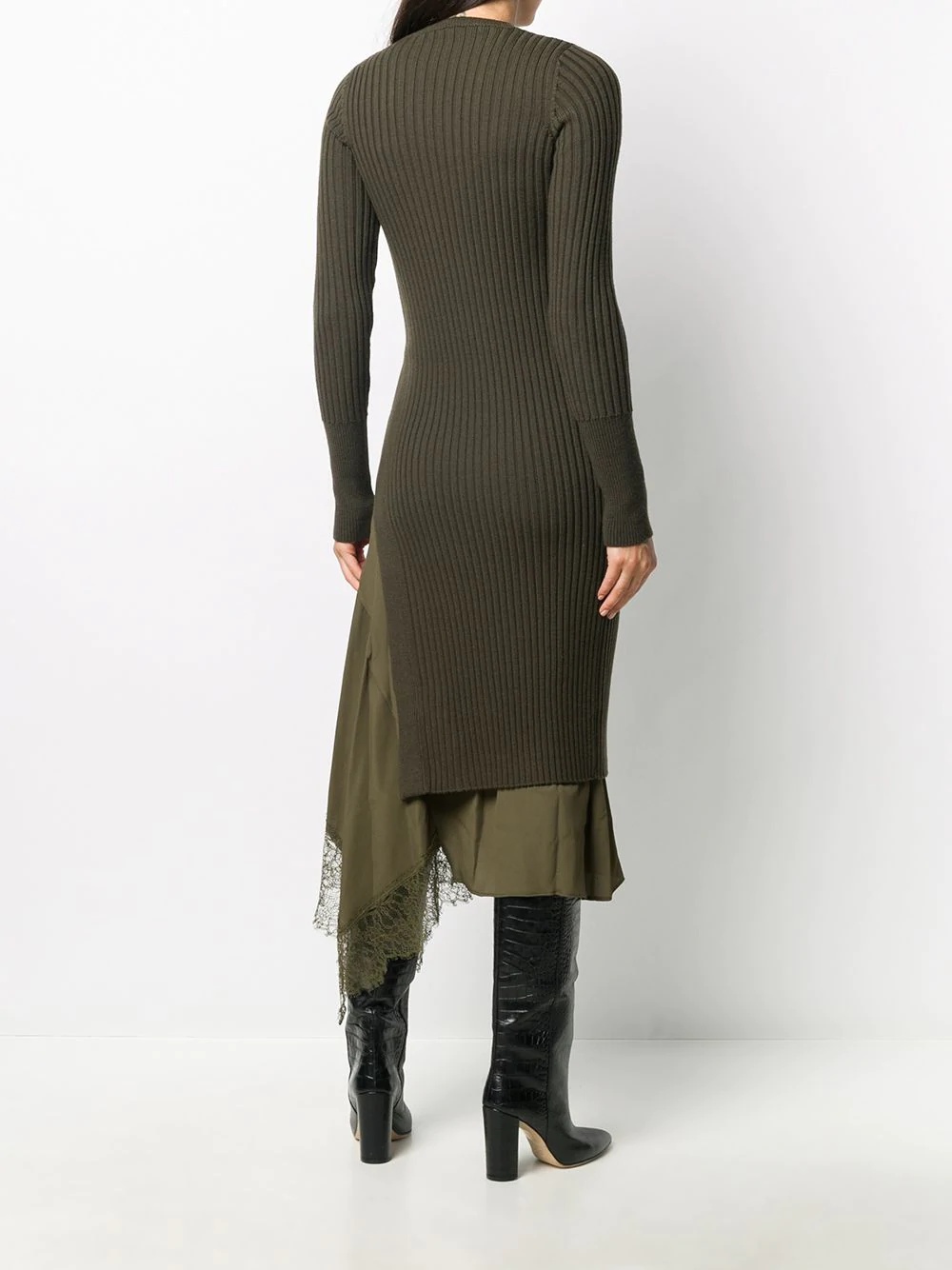 asymmetric knit dress - 4