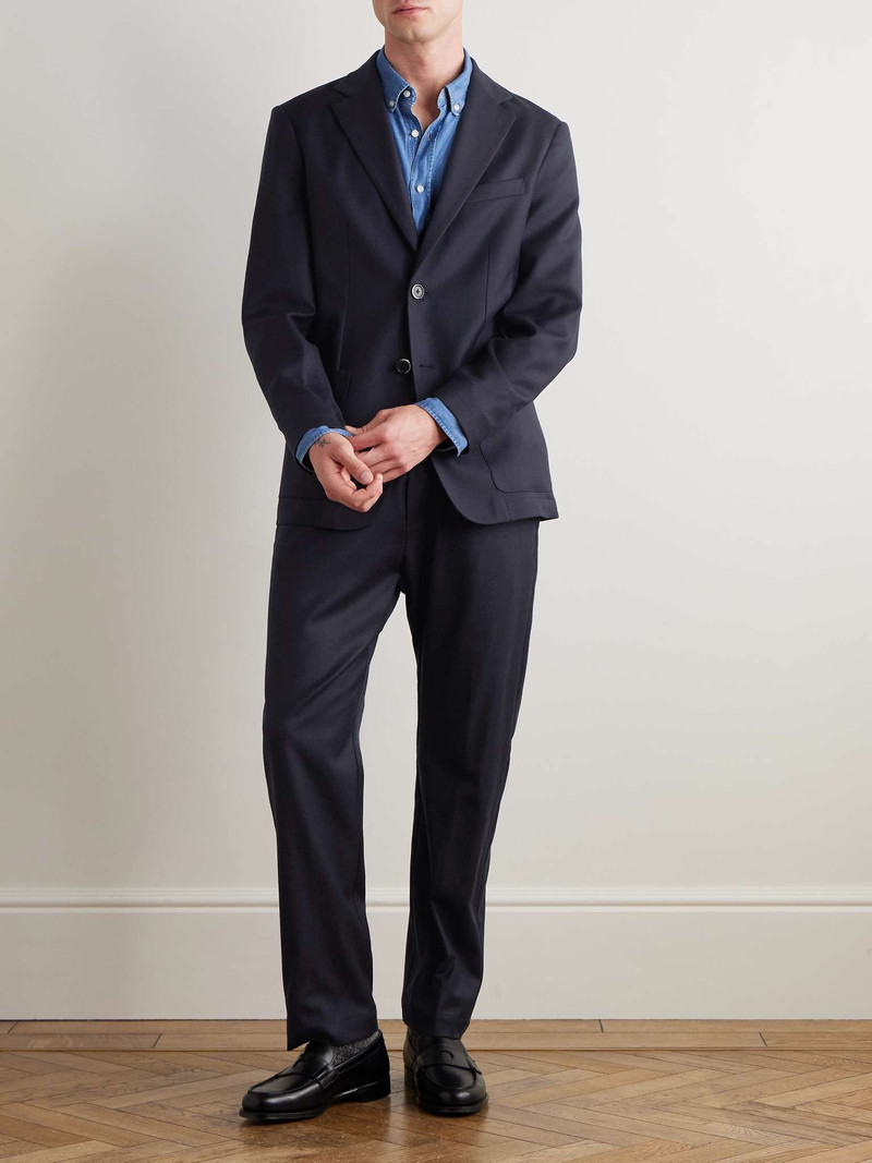 BARENA Bativoga Straight-Leg Virgin Wool-Blend Gabardine Trousers outlook