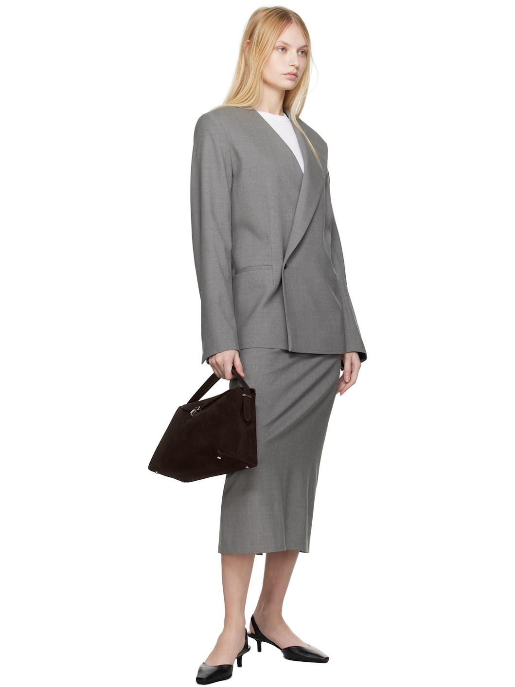 Gray Samos Maxi Skirt - 4