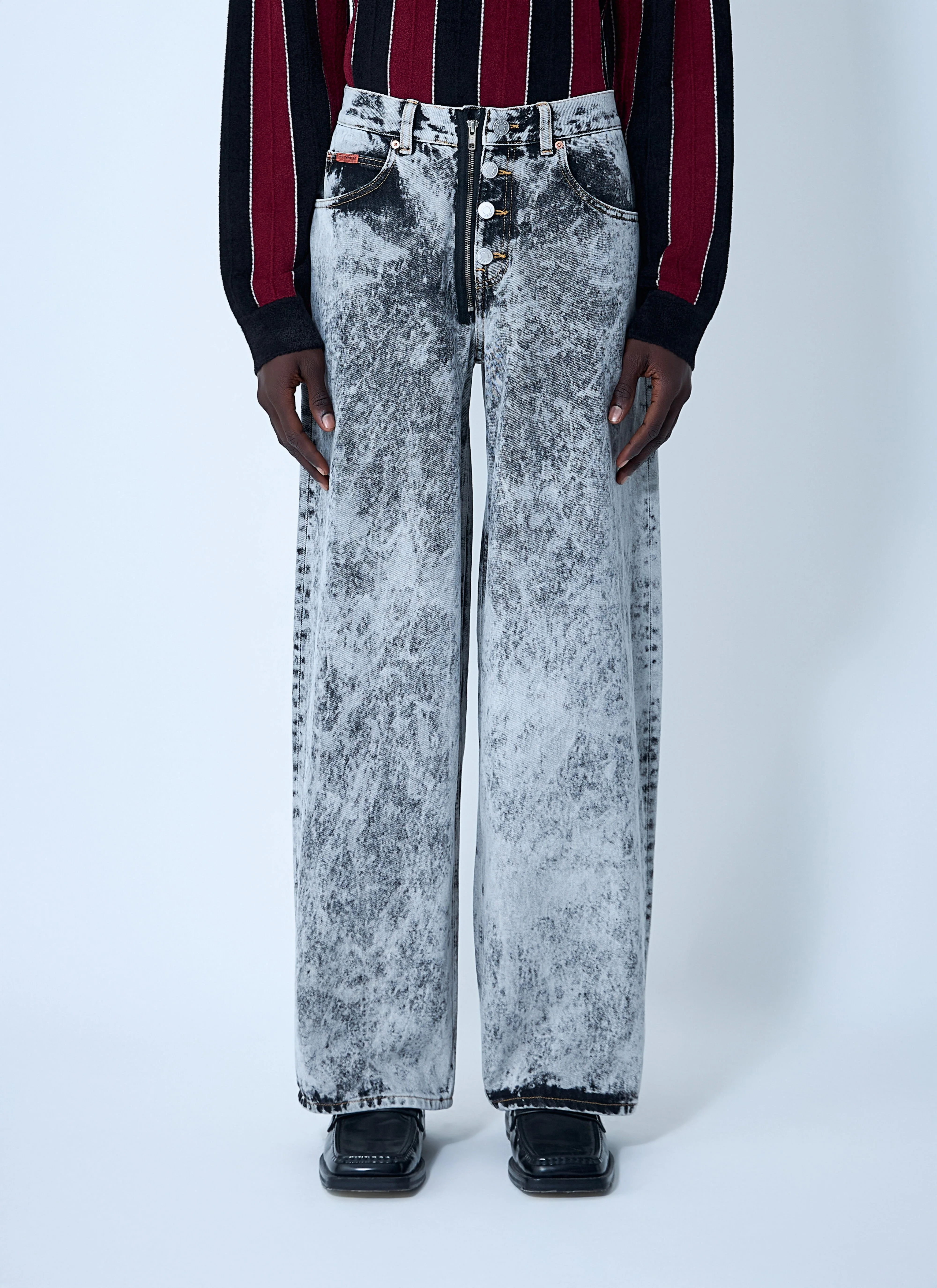 Coated Denim Jeans - 1