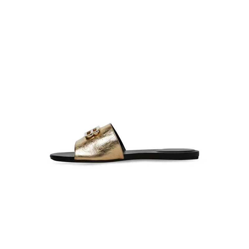 BALENCIAGA Women's Groupi Sandal  in Gold outlook