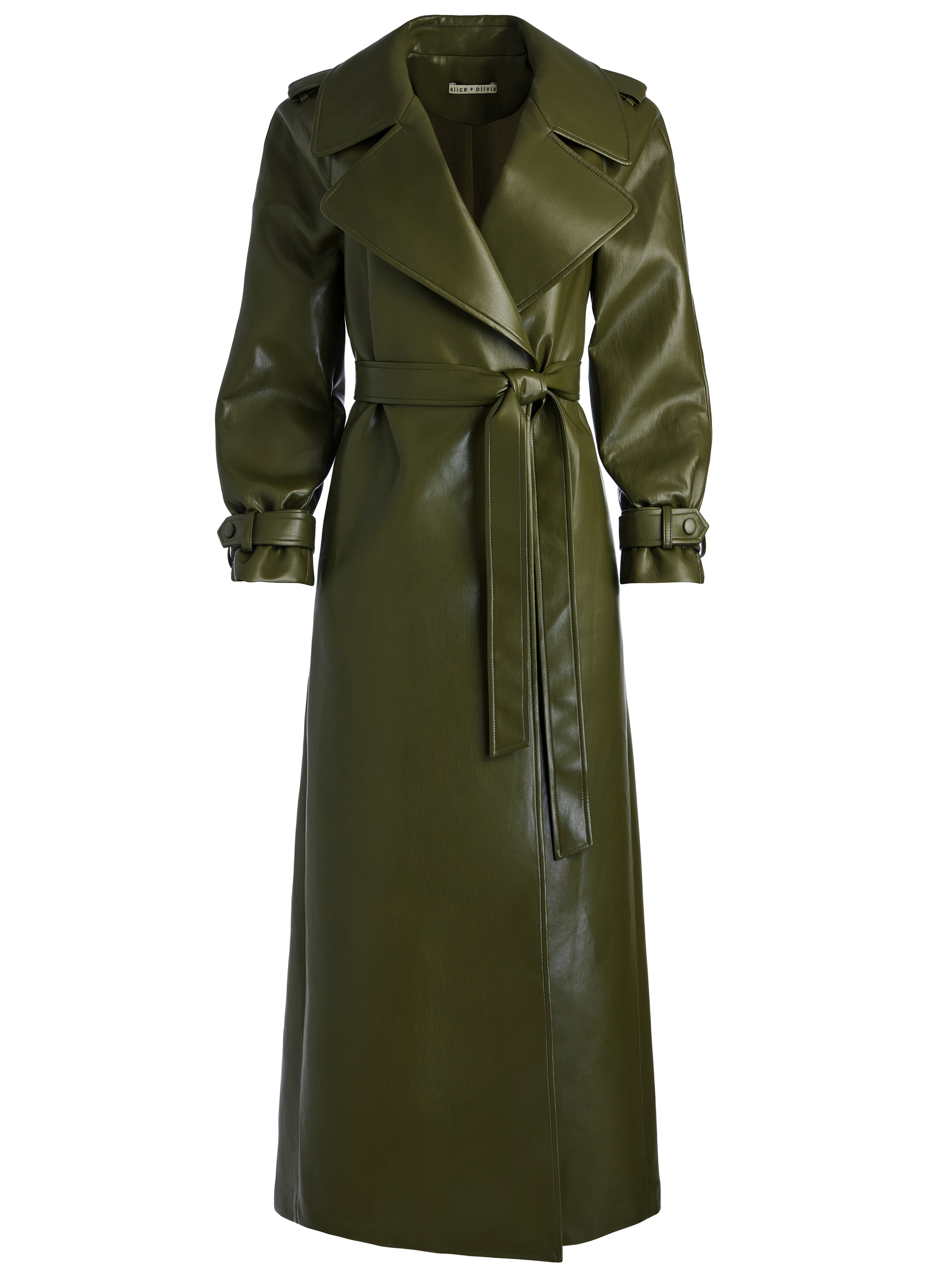 JARRETT VEGAN LEATHER TRENCH COAT - 1