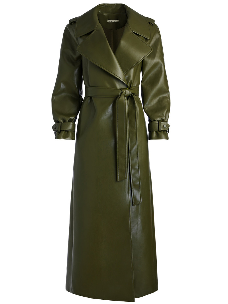 JARRETT VEGAN LEATHER TRENCH COAT 1