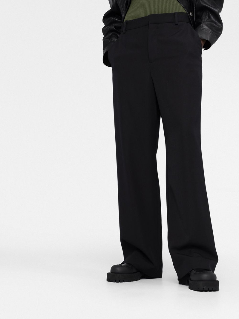 mid-rise wide-leg trousers 5