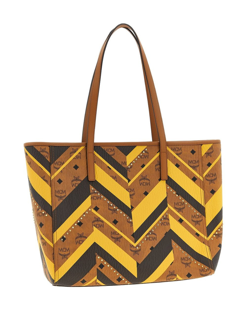 MCM Medium Toni geometric-pattern tote bag outlook