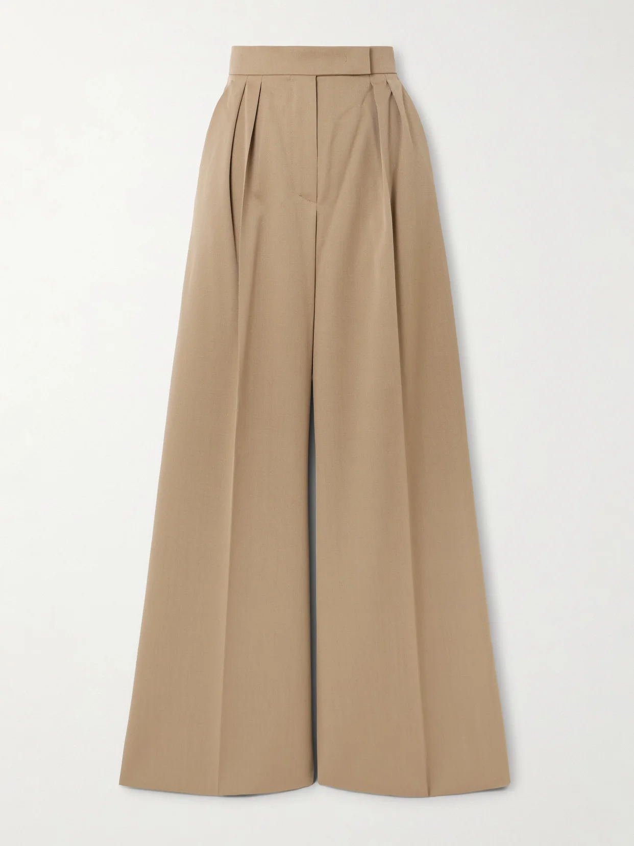 Quorum Pleated Wool-twill Wide-leg Pants - 1