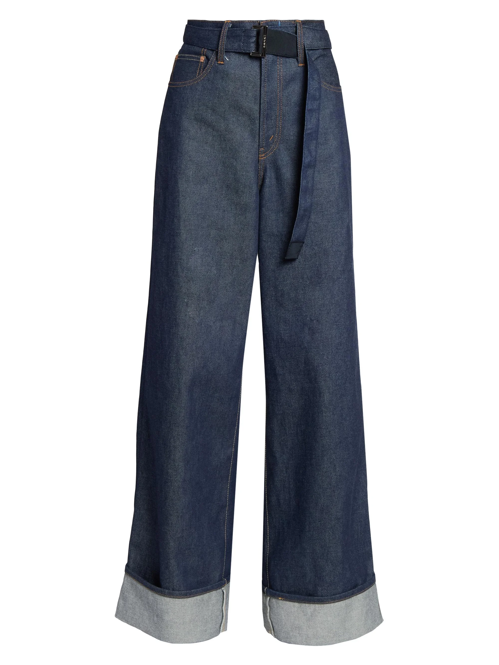 Women's Levi's x Sacai Oversized Cuffed Jeans - Indigo - 1